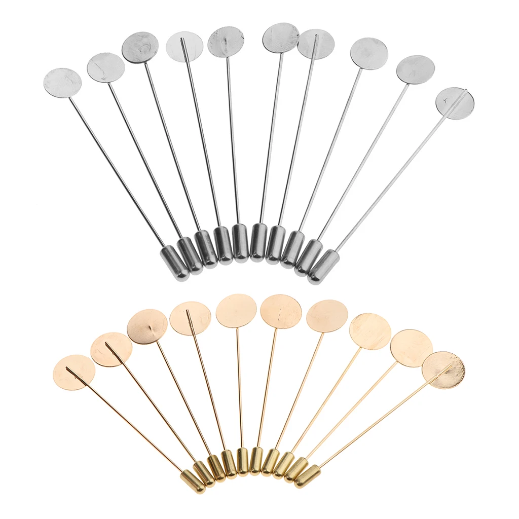 

Pack of 20 Stick Collar Pin Protectors End Hat Lapel Hijab Pins Blank Tray Pad Handcrafts