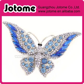 

Big Royal Blue Butterfly rhinestone Broach /Butterflies Brooches forButterFly Lovers