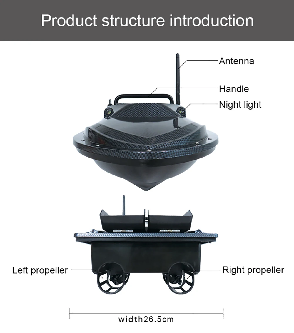 Flytec V007 RC рыболовная гнездовая лодка фиксированная скорость круиз рыскания коррекция двойной мотор корпус трехлистное весло крюк релиз линия лодка