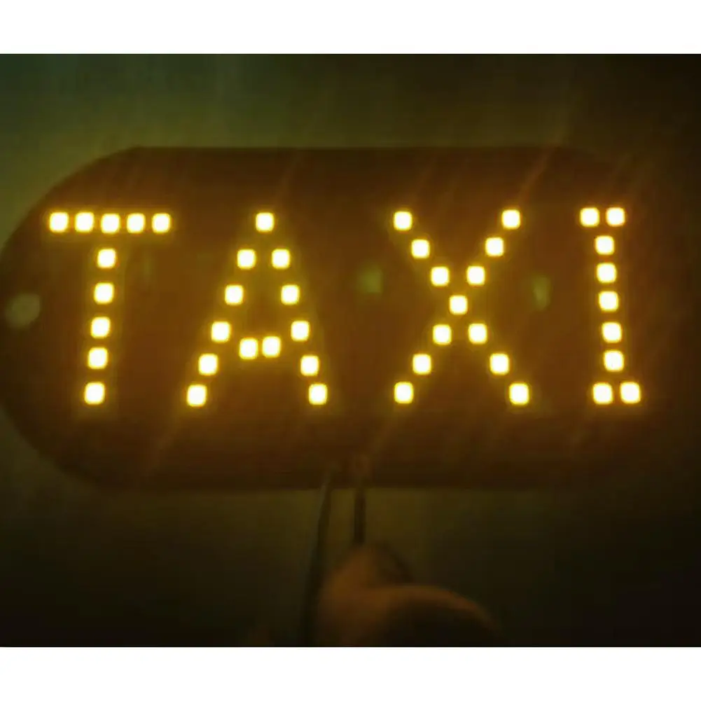 12 В такси светодиодный светильник ветровое стекло лобовое стекло индикаторная лампа Автомобильный светодиодный светильник с всасывающим диском сигаретный светильник er Прямая поставка