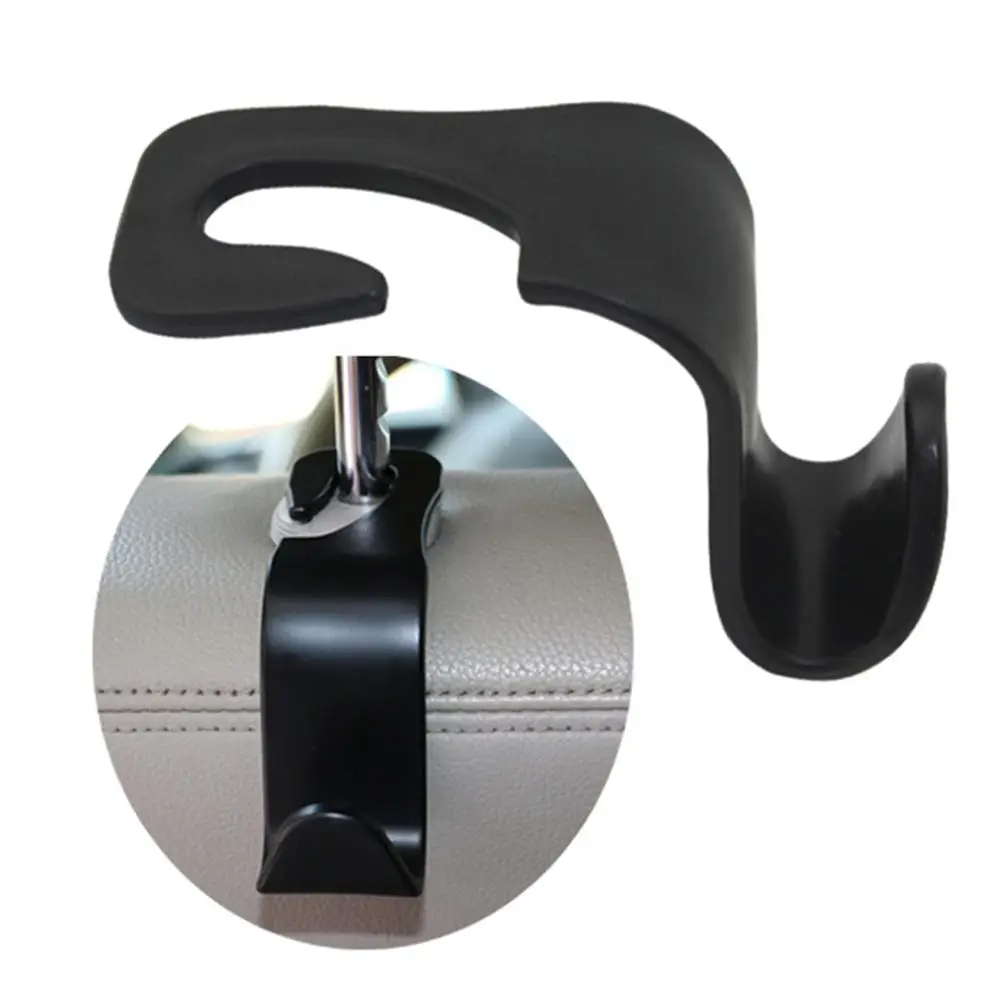 Universal 4pcs Car Seat Back Hooks Vehicle Headrest Hanger Strong