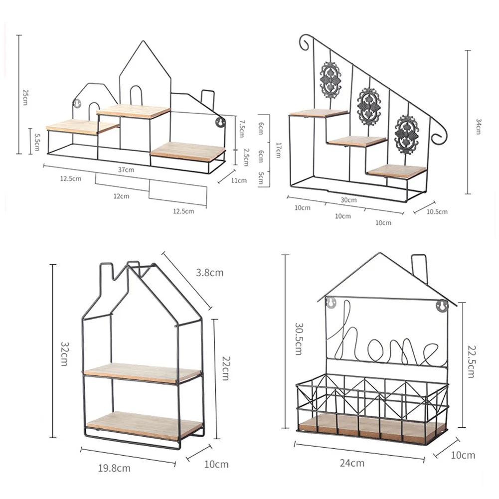 Гладить Книги по искусству цветок хранения полки Европейский Стиль Home Decor Висячие стойку домашнего & Living полки для хранения Детская комната