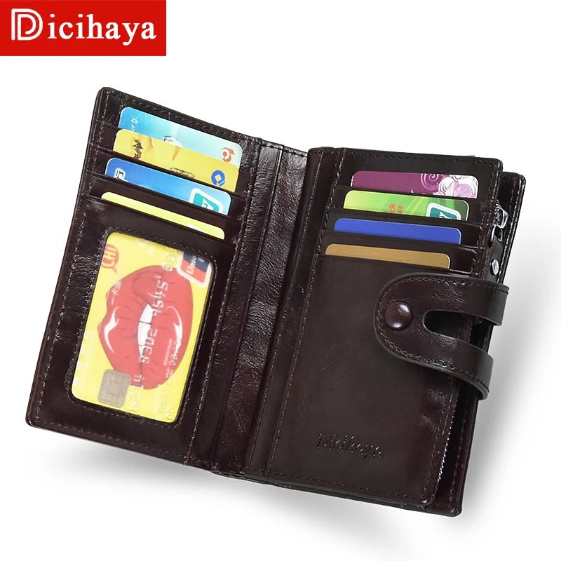 Kopen Dicihaya Koe Lederen Mannen Korte Portemonnee Toevallige Lederen Mannelijke Portemonnee Portemonnee Standaard Kaarthouders Portefeuilles Voor Mannen Coin Bag
