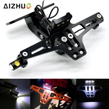 Держатель номерного знака мотоцикла кронштейн сигнальный свет для Kawasaki Yamaha Suzuki Sv650 Sv650s 1999-2009 Sv 650 Gsxr 600 750 1000