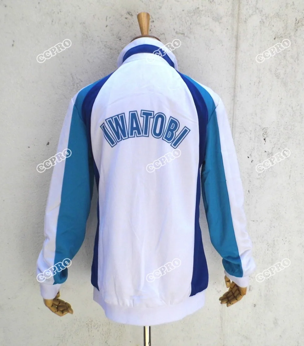 Косплей аниме костюм бесплатно! Спортивная школьная форма Iwatobi Swim Club Haruka Nanase Rin