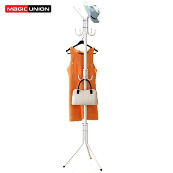 

Magic Union Simple Coat Rack Bold 32MM Tube Floor-standing Hanger Clothes Rack Bedroom Balcony Metal Creative Hanger
