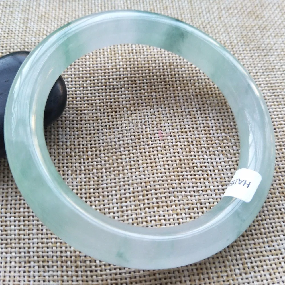 

58-60mm Certified 100% Natural Lavender Jadeite JADE Bracelet Bangle A050