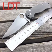LDT C81 Пункт Военный 2 Тактический Складной Нож S30V КЛИНОК Titanium Ручка Кемпинг Ножи Открытый Утилита Выживание OEM Инструмент
