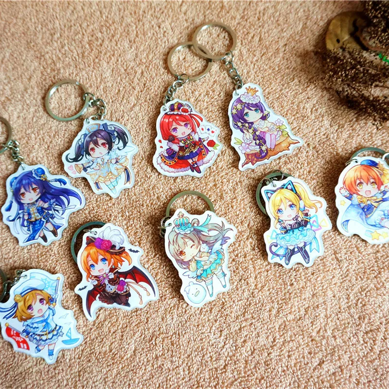 9 шт./компл. аниме брелок Love Live! Косплей красивые девушки Kotori Nico Maki Portachiavi