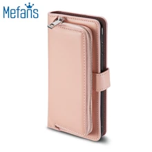 Mefans Combo Card leather case for Samsung Galaxy s8 plus case zipper flip wallet case for Samsung s8 plus case