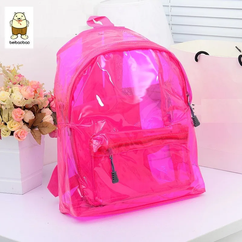 BEIBAOBAO Mochila Transparente 2017 Nueva Mochila De Plástico Transparente  Del Color Del Caramelo de Las Mujeres de La Jalea Transparente Bolsa de  Playa Bolsa Transparente|mochila transparente|clear plastic backpackplastic  backpack - AliExpress