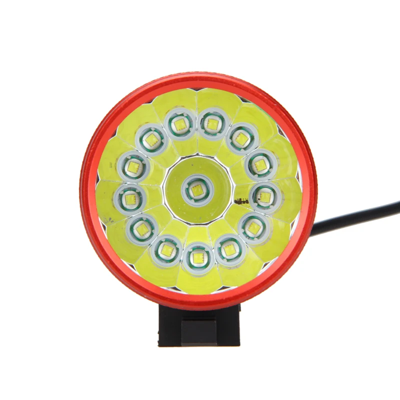 Perfect Rechargeale 30000LM 14x XM-L T6 LED Bicycle Bike Lights Head Light Torch Lamp +6*18650 Battery + Headband 17