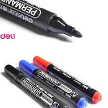 Deli permanent waterproof round toe Instantly dry graffiti oil ink sharpie paint colored marker pens for tires logistics mark