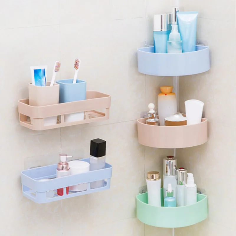 جدار الزاوية تخزين الرف المنظم شفط نوع رف دش سلة الحمام الشامبو حامل تخزين المطبخ الحمام التبعي