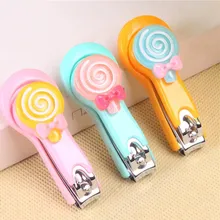 1 шт. Цвет случайный! профессиональный Маникюр Педикюр Комплект Уход за ногтями Clipper инструмент ножницы милый мультфильм шаблон конфеты Цвет леденцы