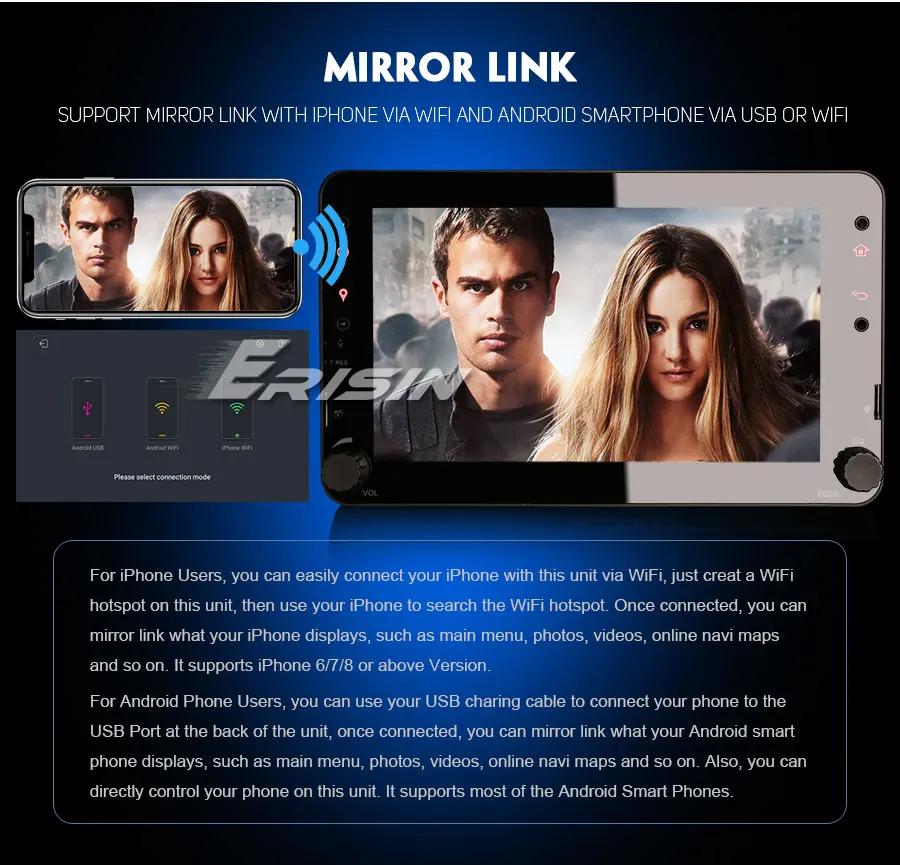 Cheap Erisin ES4820R 7" Android 9.0 Autoradio GPS TPMS OPS DAB+ Wifi For Alfa Romeo Spider 159 Brera 8