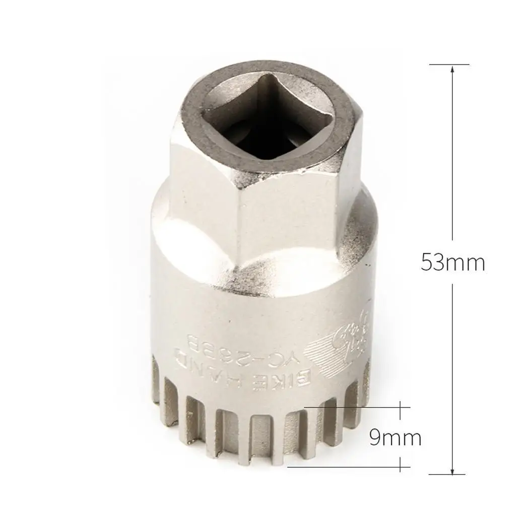 Велосипедный Нижний Кронштейн ремонтный инструмент интегрированная ось удаления коленчатый набор Серебряный Ремонт аксессуары крышка