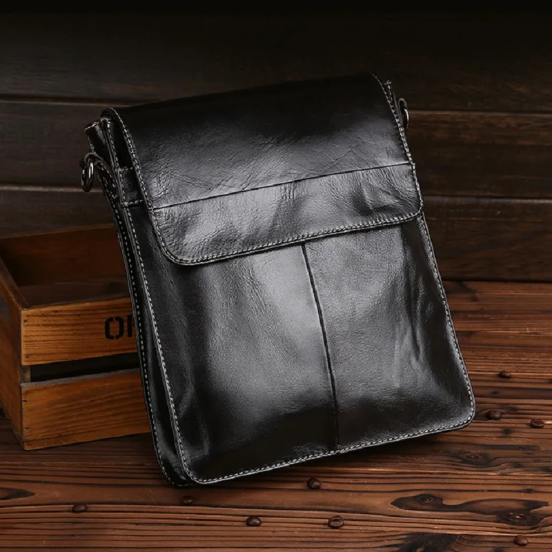 Сумка через плечо Norbinus Мужская сумки почтальонки из натуральной кожи|flap bag|brand
