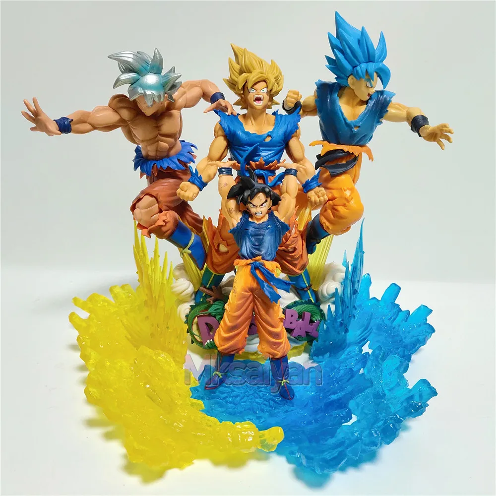 Dragon Ball Z Goku Raditz Broly Piccolo серии ПВХ подвижная фигурка-модель аниме Жемчуг дракона супер Гоку коллекционная игрушка, Новогодний подарок - Цвет: goku series