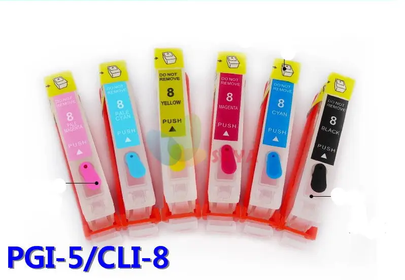 

CLI-8 series Refillable For canon MP500 MP510 MP520 MP530 MP600R MP610 MP800 MP800R MP810 MP830 MP950 MP960 MP970 iP6700 Printer