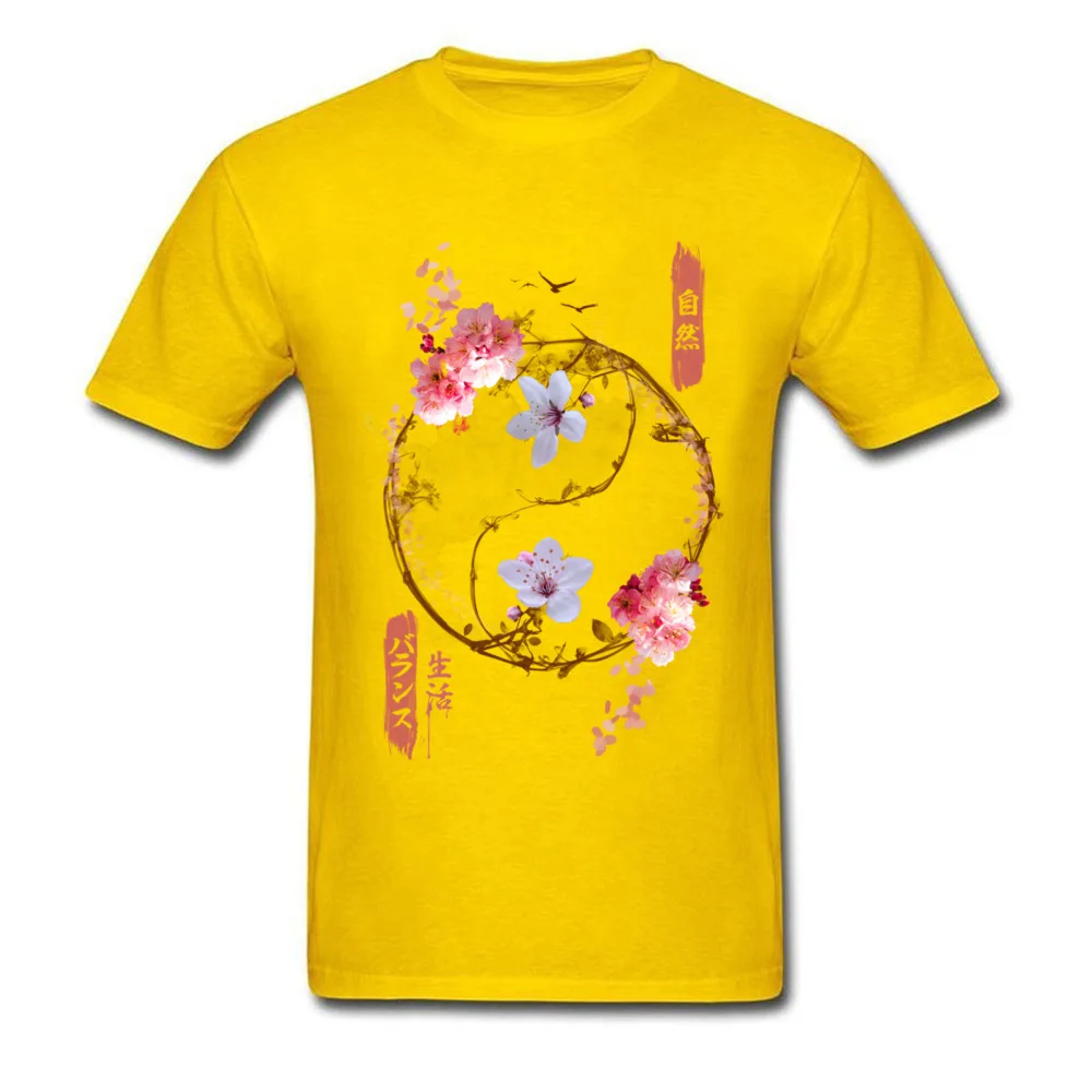  Man Top T-shirts Eternal Balance Street Tops Shirts Cotton Fabric Crew Neck Short Sleeve Casual T-Shirt Summer Eternal Balance yellow