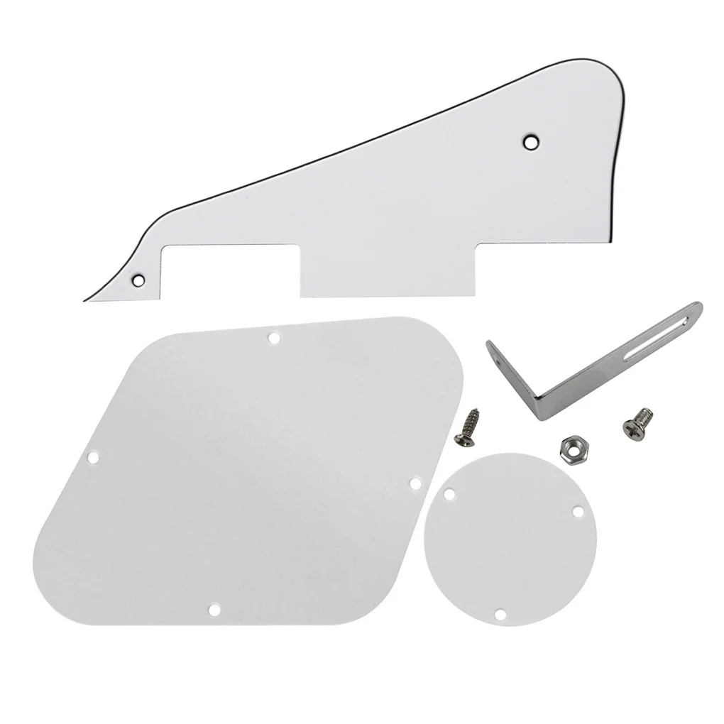 

Set of White 3Ply Guitar Pickguard &Bracket for LP Style Guitar