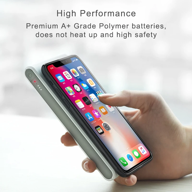 HOCO Qi Wireless Charger Power Bank for iPhone X 8 Plus Samsung S8 Xiaomi Wireless Charging Portable External Battery Powerbank