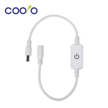 DC12V/24 V сенсорный диммер для светодиодных ламп контроллер 4A/1CH с блоком питания постоянного тока для мужчин и женщин твердого английского фарфора разъем для одноцветный светодиодный полосы света, 1 шт