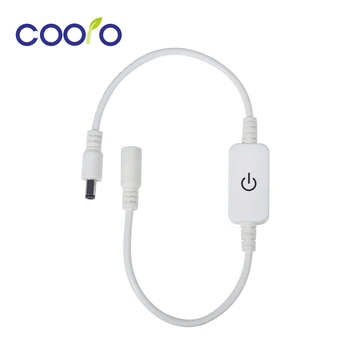 

DC12V/24V iTouch LED Dimmer Controller 4A/1CH with DC Female & Male Jug Plug for single color LED strip Light,1ps