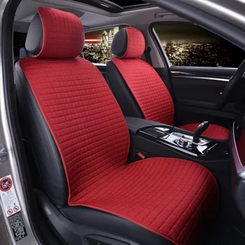 

1 Pc Front Seat Cover Pad Fiber Fabric Automobile Seat Cushion Fit Suv Van Vehicle Cute Women Girl Car Decoration Interior