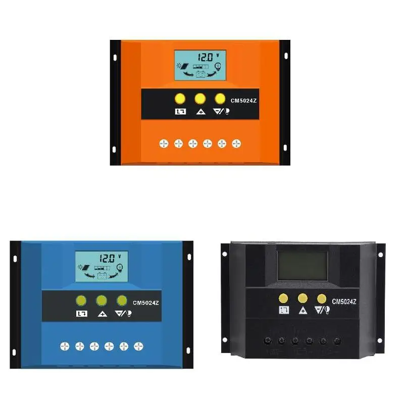 

Solar Power Controller Current Display 50A Aluminum Alloy Radiator LCD Dual USB WWO66