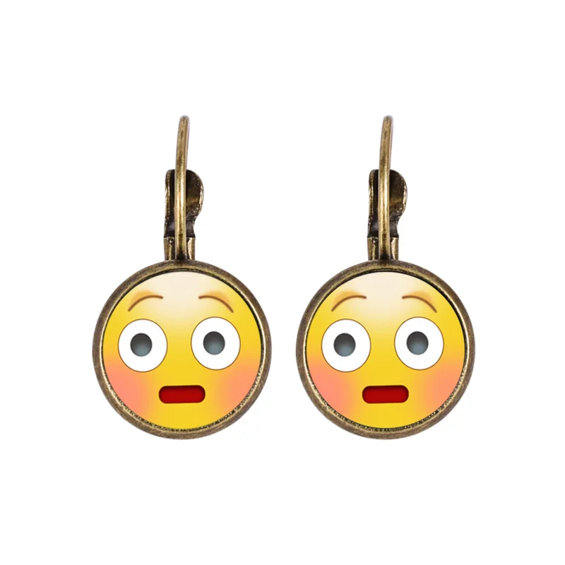 2017 Винтаж серебро Цвет emoji Jewelry Для женщин Интимные аксессуары модные смайлики