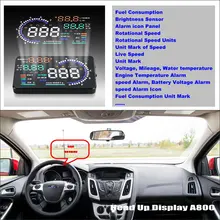 Car Information Projector Screen For Ford For Focus Sedan Hatchback 2012-2014- Driving Refkecting Windshield HUD Head Up Display