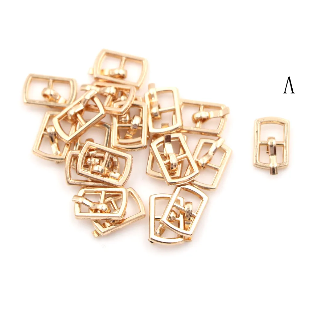 DIY Patchwork Buckle Handmade Sewing Mini Buckle For Dolls Clothing Adjustable Accessories, 10PCS 4.5mm 9
