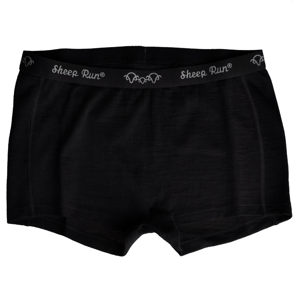 Bóxer negro ligero mujer, ropa interior transpirable de rápido, 100% lana merina, Envío Gratis|Bragas para mujer| - AliExpress