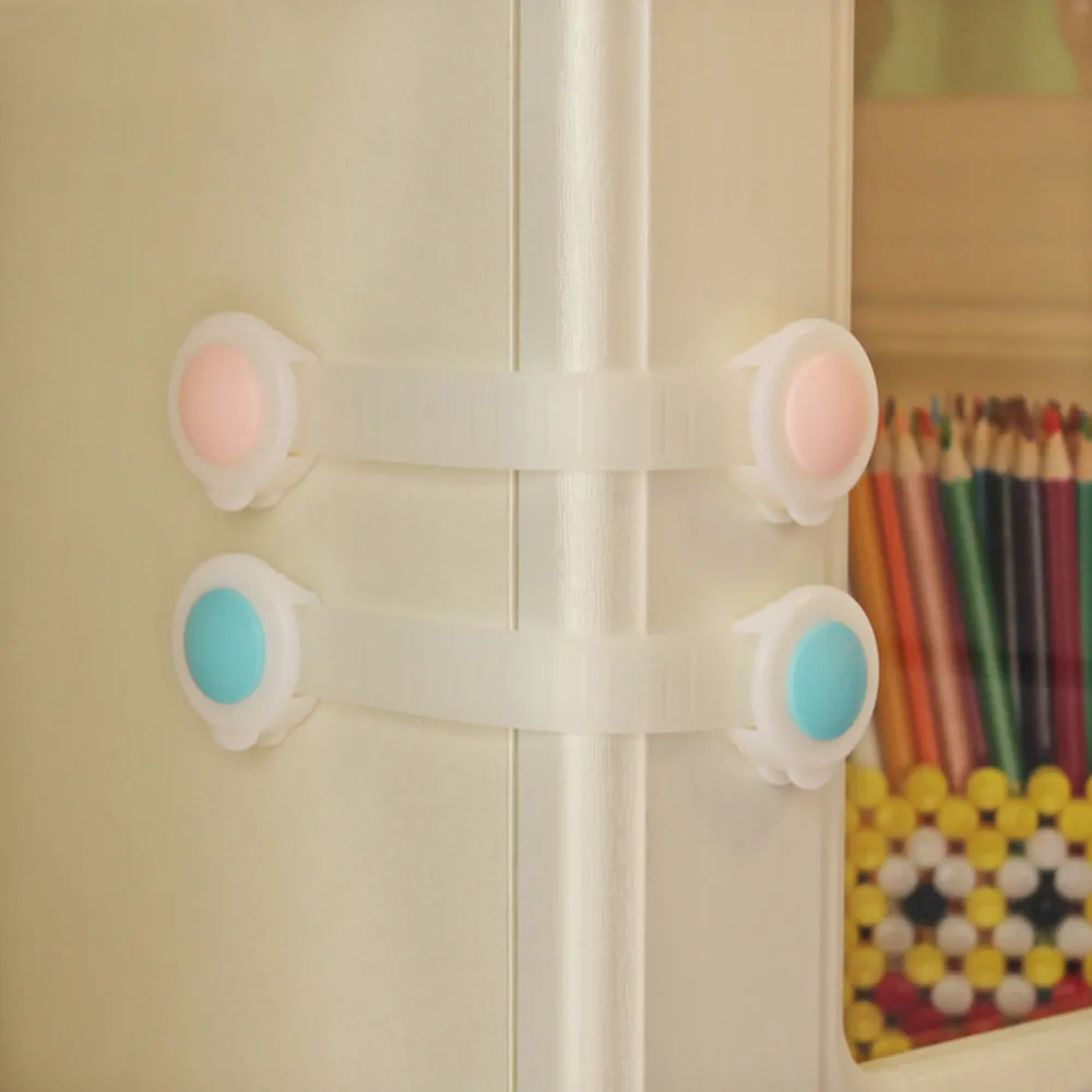 

1pcs/Lot Drawer Door Cabinet Cupboard Toilet Safety Locks Baby Kids Safety Care Plastic Locks Straps Infant Baby Protection#3$