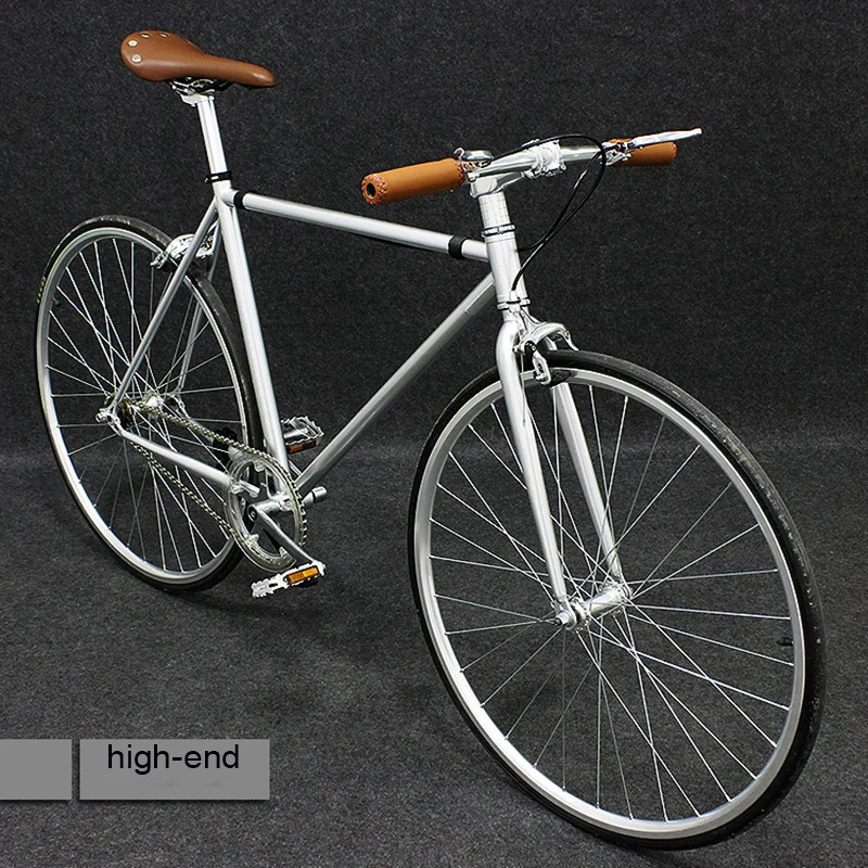 Discount Bicycle 700c Adult Commuting to Work Single Speed Student Men and Women Countdown Riding Brake Cycling Retro 2