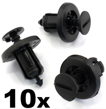 

10x Plastic Trim Clips- Bumpers, Engine Shields, Linings. Fit K12 For Nissan Micra