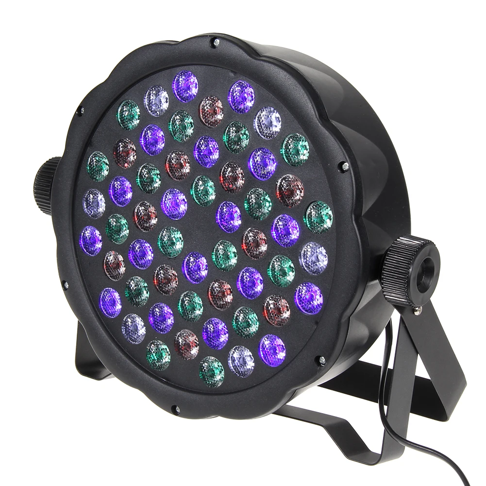 

54 LED RGBW Stage Light Auto 8CH DMX512 Par Lamp for KTV Xmas Party Wedding Show Club Pub Disco Stage Lighting Effect AC110-240V