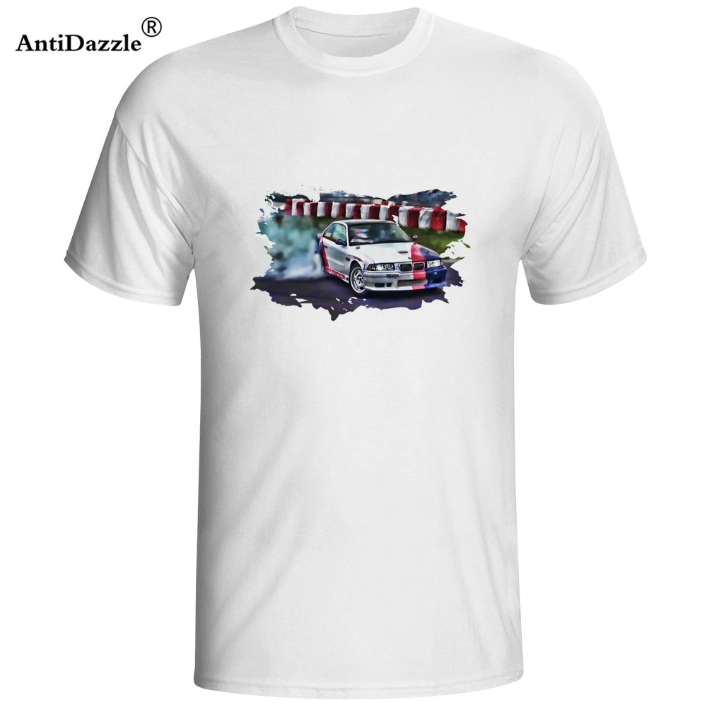 Antidazzle Мужская Уличная Drift футболка с изображением автомобиля 2017 Летняя мода
