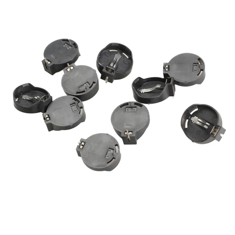 

10 Pcs/Set Portable CR2032 CR2025 General Button Battery Clip Holder Box Case IJS998