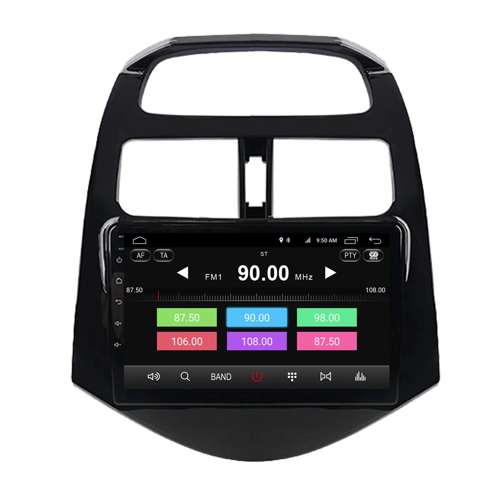 Top RoverOne Android 9.0 Octa Core Car Radio GPS For Chevrolet Spark 2010 - 2014 Beat Touchscreen Multimedia Player Stereo Head Unit 5