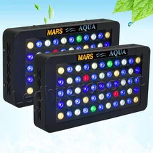 2 шт. Mars aqua 165 Вт dimmable света аквариума для коралловых рифов, полный спектр аквариум светодиодный Освещение