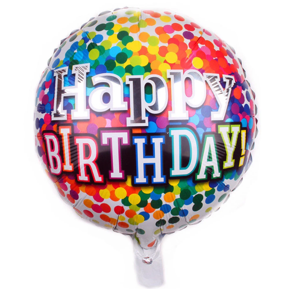

5pcs kids children Happy Birthday Anniversary Balloon 18" Foil Balloons gender reveal