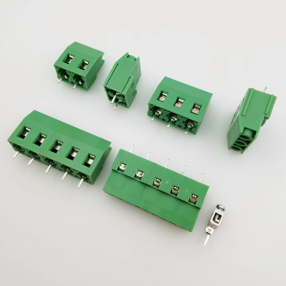 20 шт. 2 контактный 3 винт клеммный блок разъем 5 мм 08 7 62 шаг KF129V|pcb terminal block|pcb block