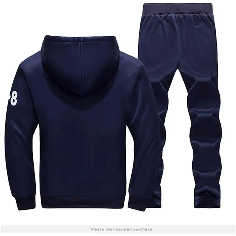 2018 New Hoodies Men Sporwear Sweatshirts Set Autumn Winter Sporting Suit Mens Sweat Suits Brand Mens Tracksuits Jacket+Pants 2018 New Hoodies Men Sporwear Sweatshirts Set Autumn Winter Sporting Suit Mens Sweat Suits Brand Mens Tracksuits Jacket+Pants