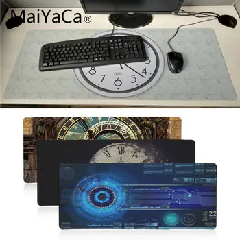 

Maiyaca Hot Sales 3d Clock Live Rubber Mouse Durable Desktop Mousepad Professional Gaming Mousepad Grande Keyboard Mat desk mat
