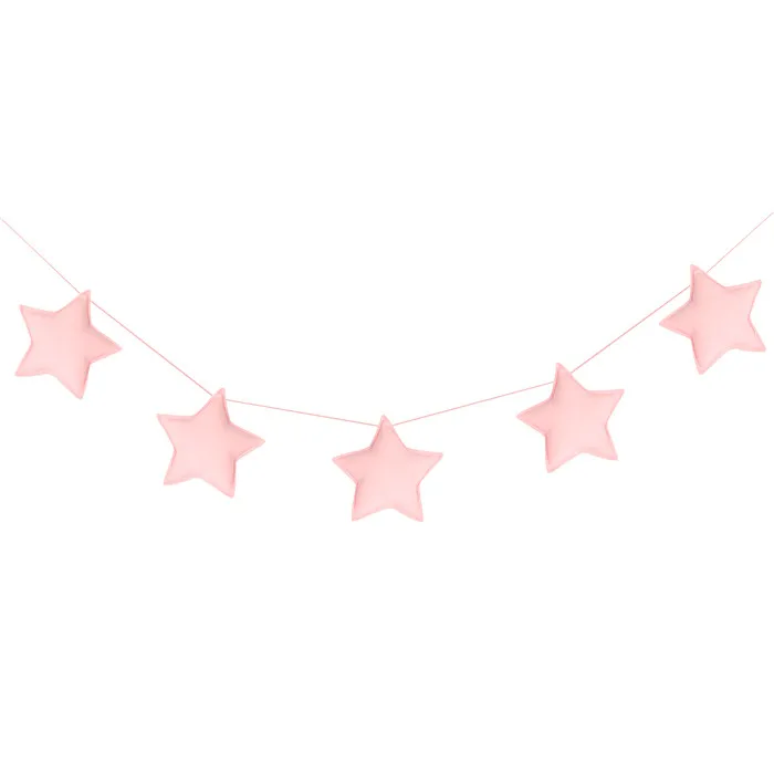 5 шт./компл. Star подвесная Гирлянда Вымпел Nordic Стиль украшение для детской комнаты, баннеры для подарок для девочек орнамент ремесла реквизит для фотосессии - Цвет: Pink
