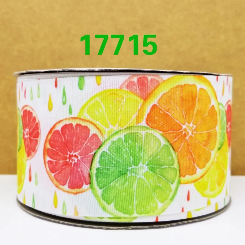 50 ярдов мультфильм напечатанный grosgrain ленты 17731 - Цвет: 17715