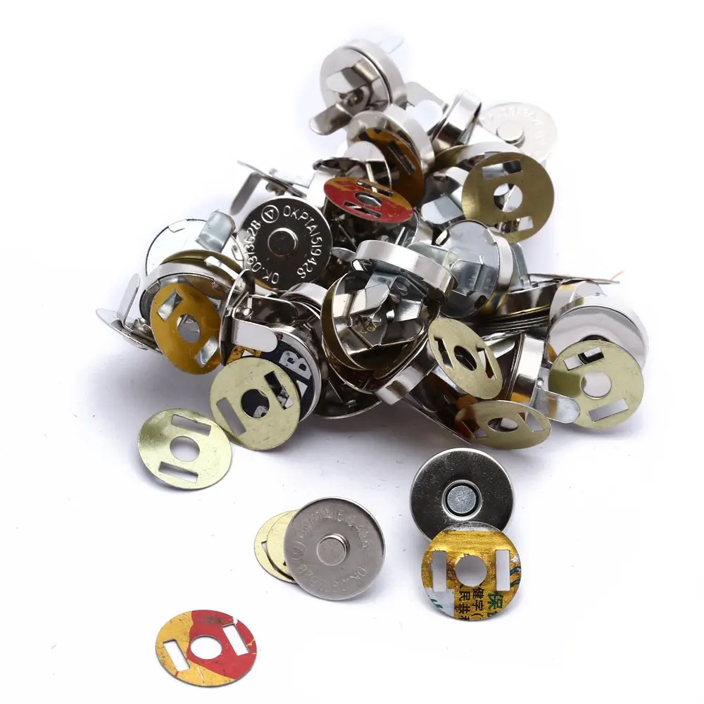 Buy 20x Silver Clasps Snaps Buttons for